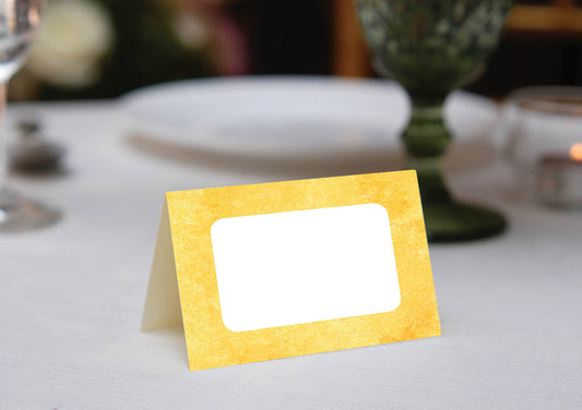 Watercolor Yellow Place Cards