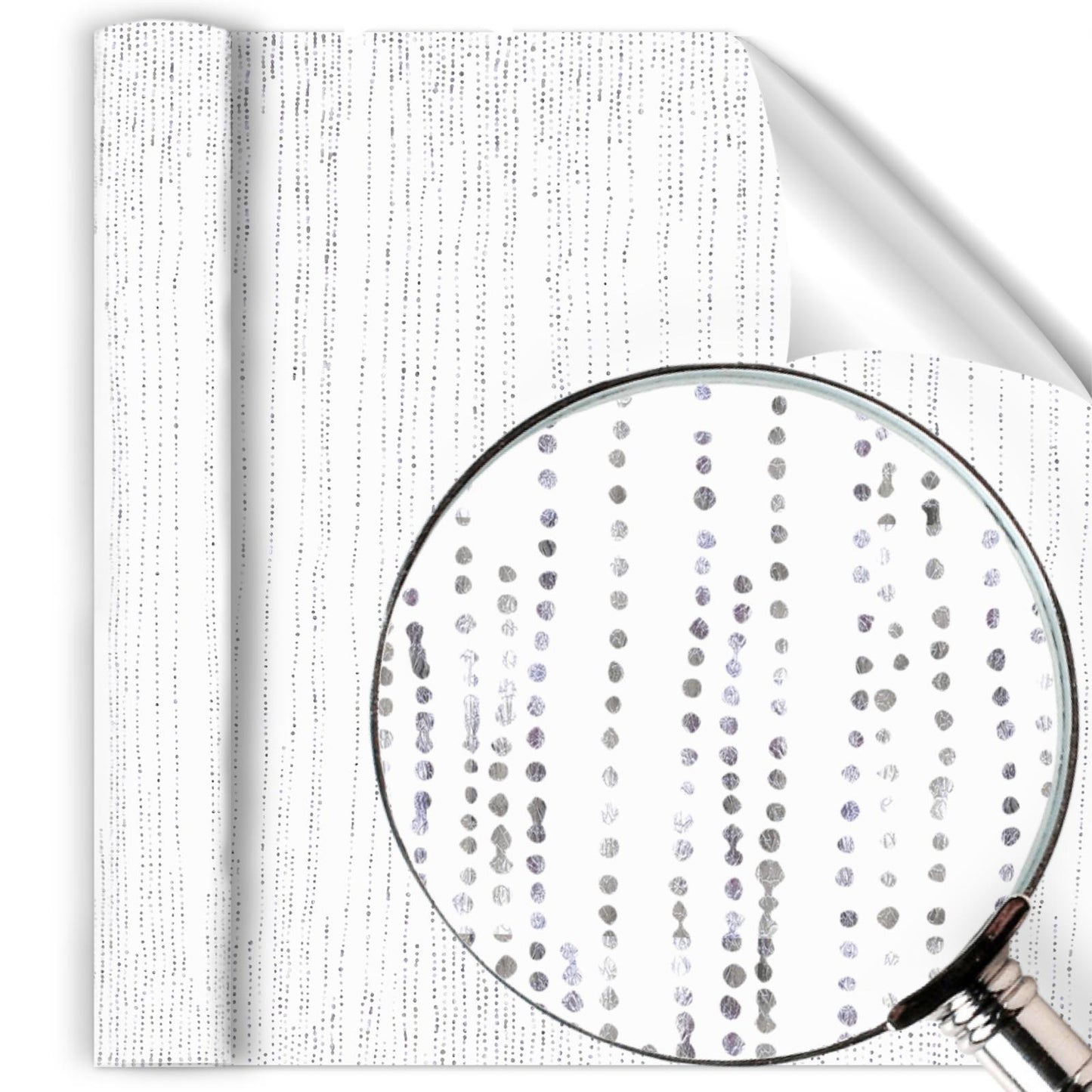 Dripping Dots Silver
