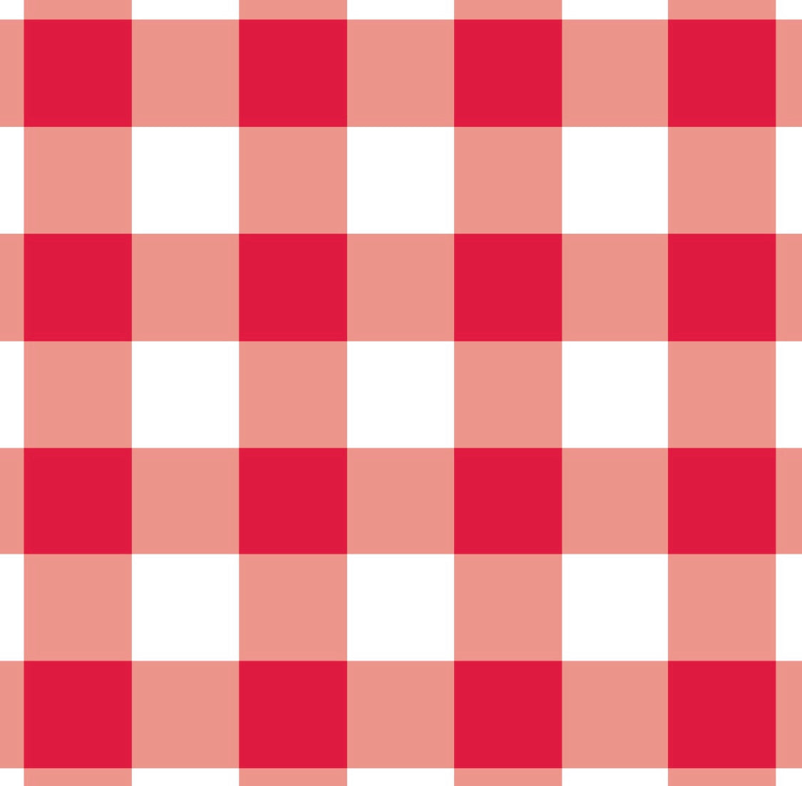 Gingham Red Charger - (SQUARE)