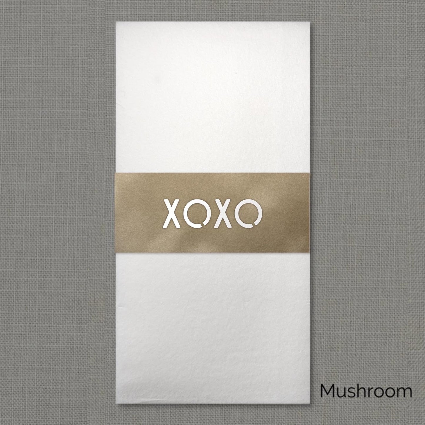 XOXO Velvet Napkin Wrap