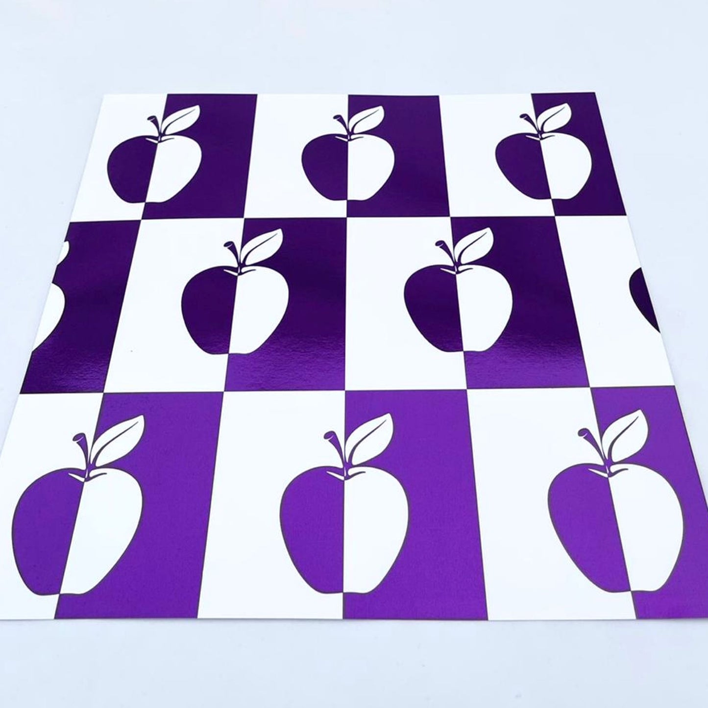 Foil Mondrian Apples - Charger - (SQUARE)