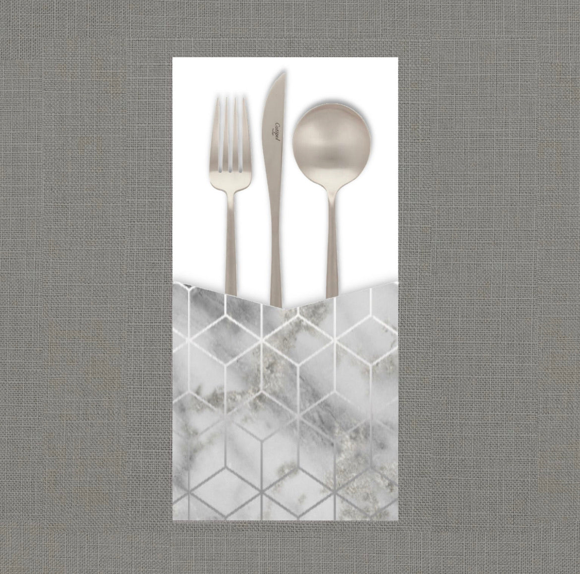 Cararra Platinum Cutlery Pouch