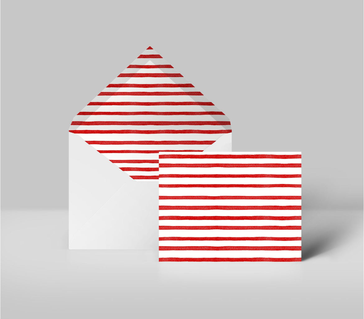 Red Painted - Greeting Cards