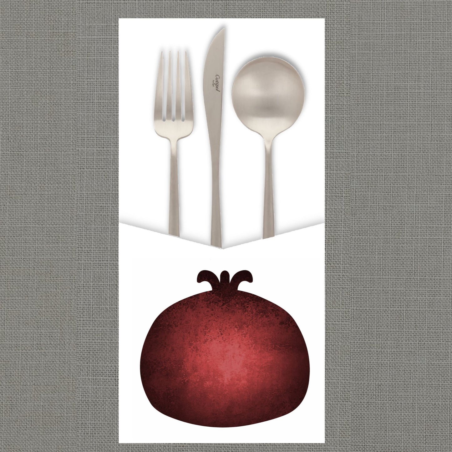 Granata Red Cutlery Pouch