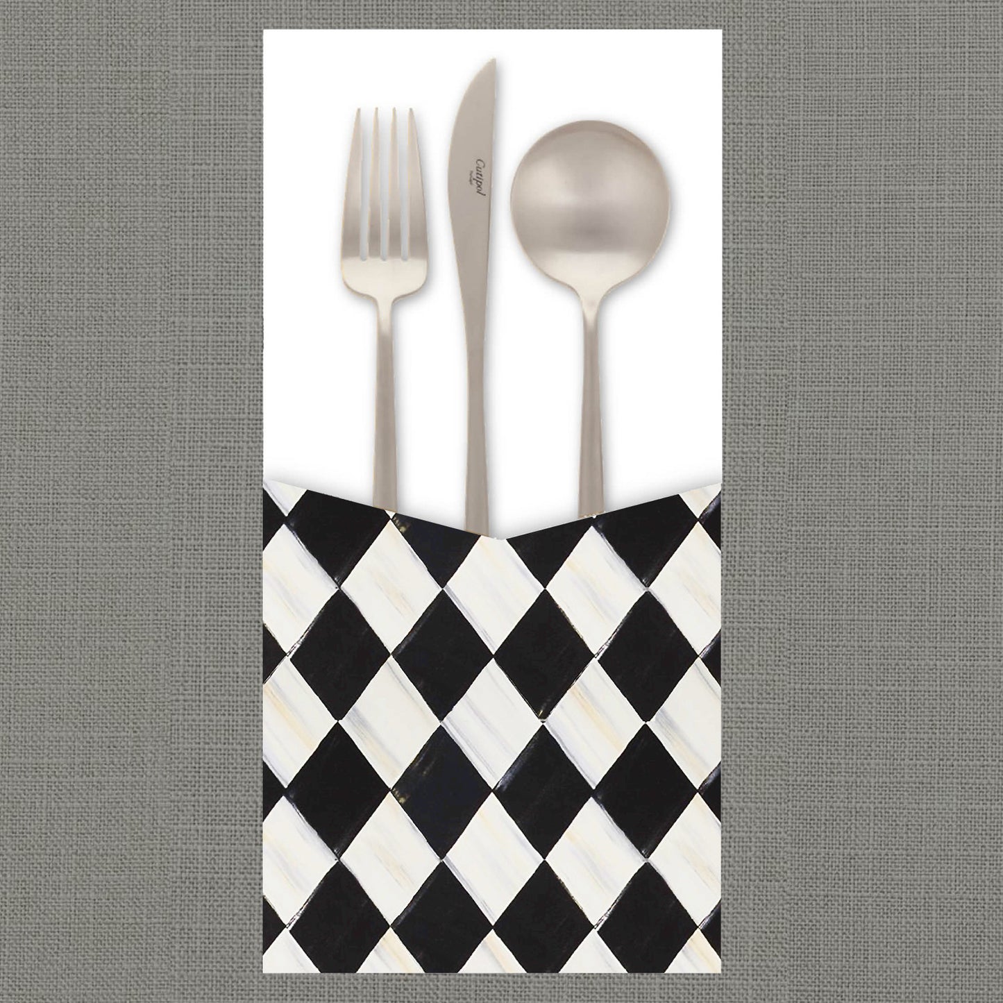 Harlequin Black Cutlery Pouch