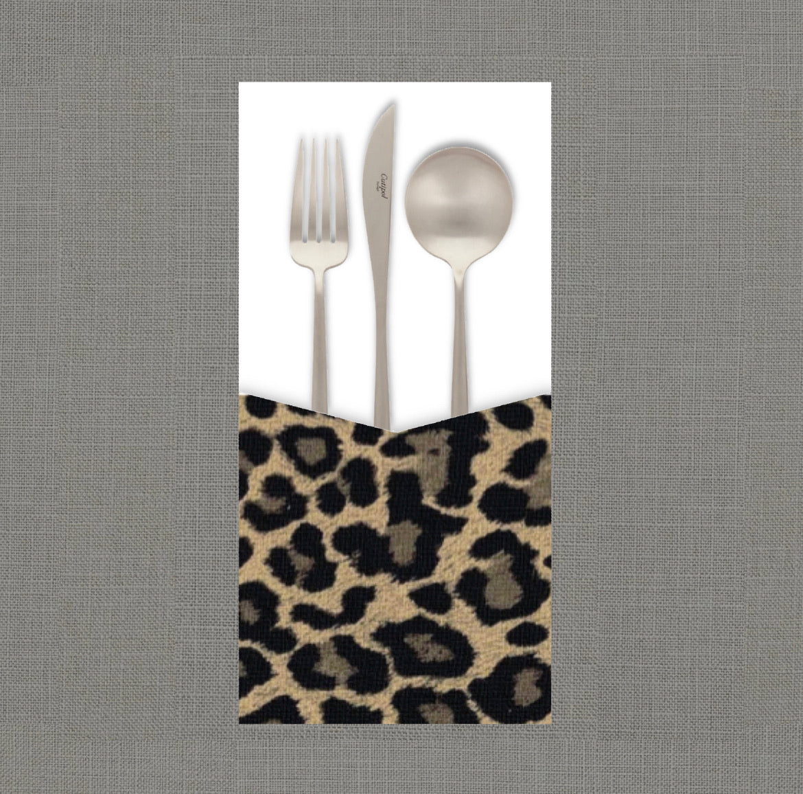 Leopard Cutlery Pouch