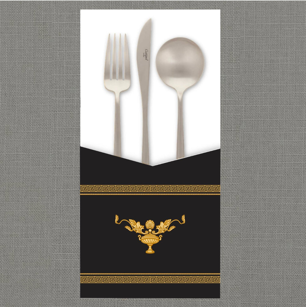 Gianni Dark Cutlery Pouch