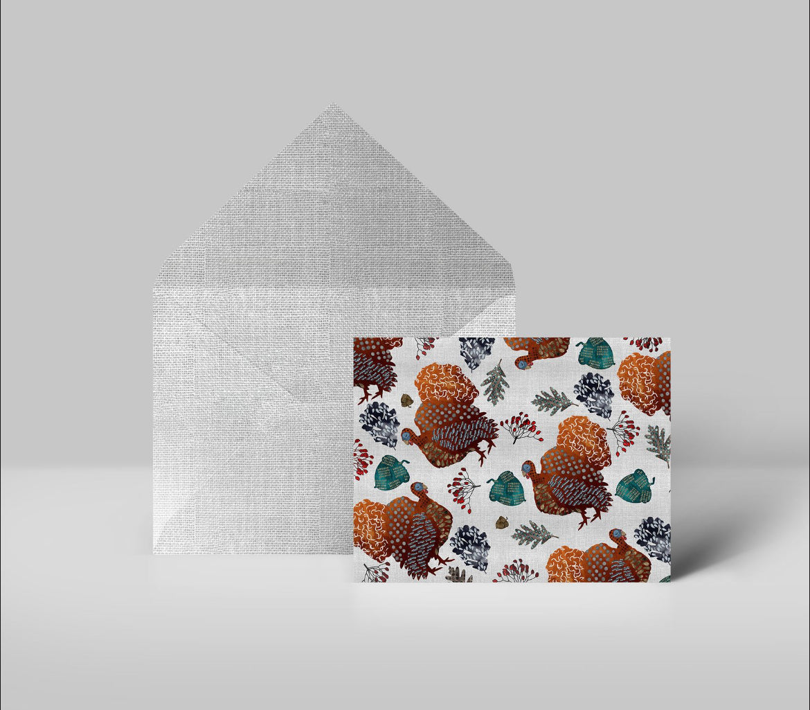 Parade of Gobbles - Greeting Cards