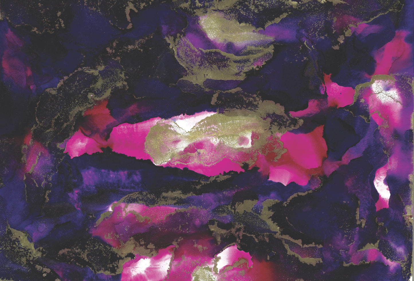 Swirl Pink - Black - Placemat