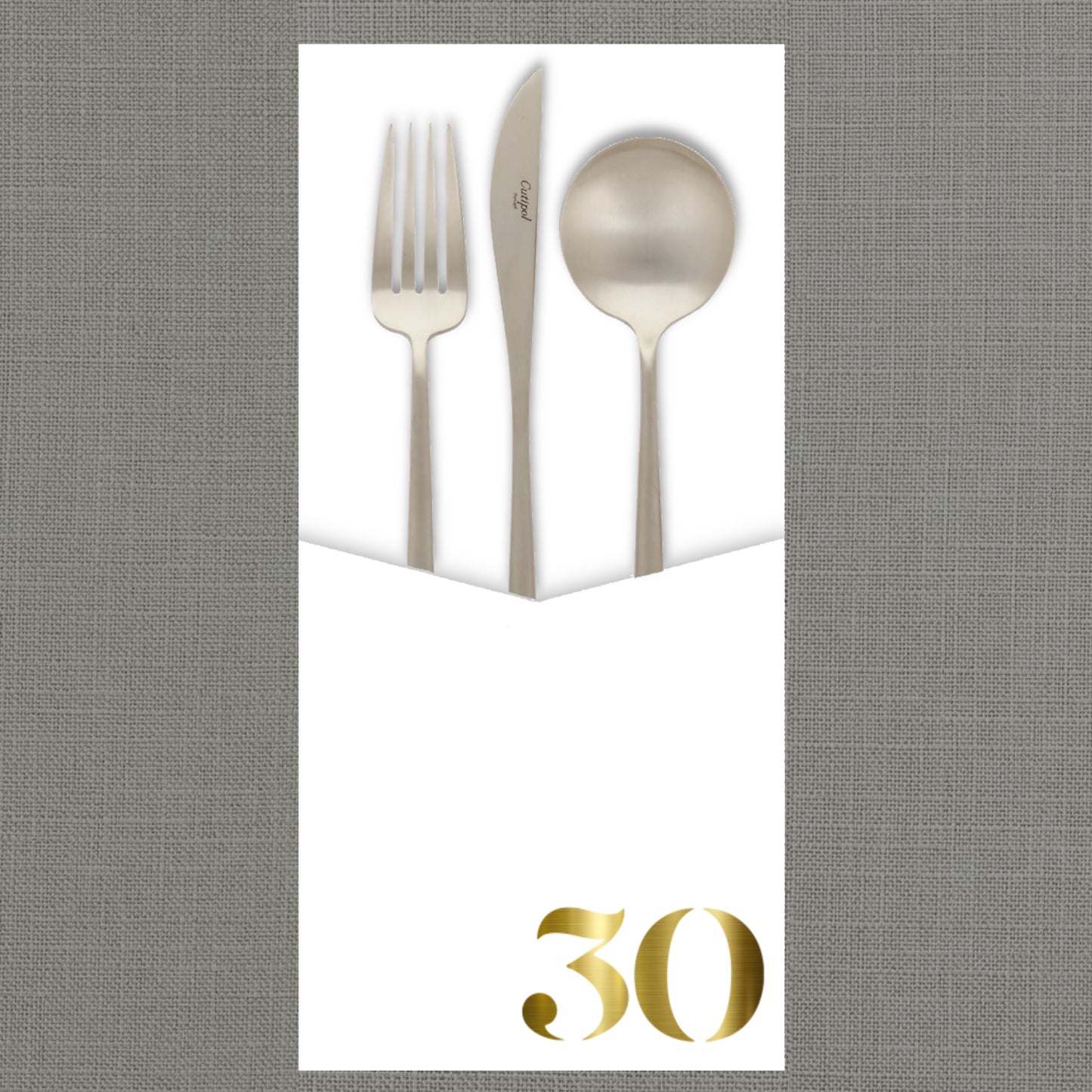 Foil Celebrate! 30 - Cutlery Pouch
