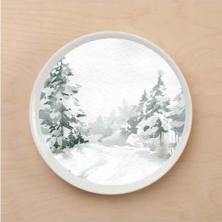 Winter Wonderland Plate Accent