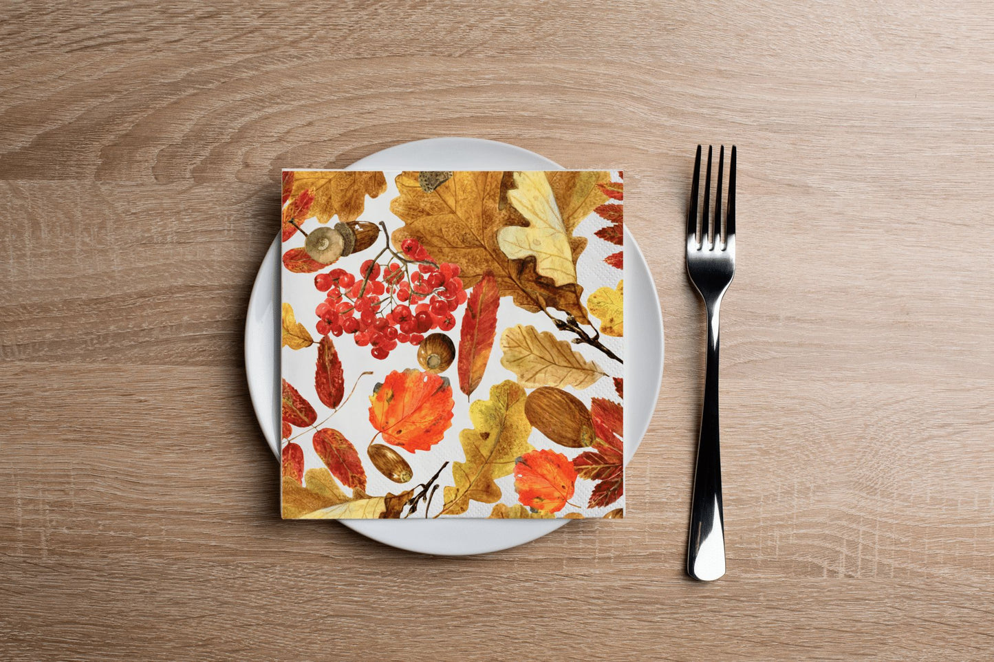 Autumn Foliage Cocktail Napkin