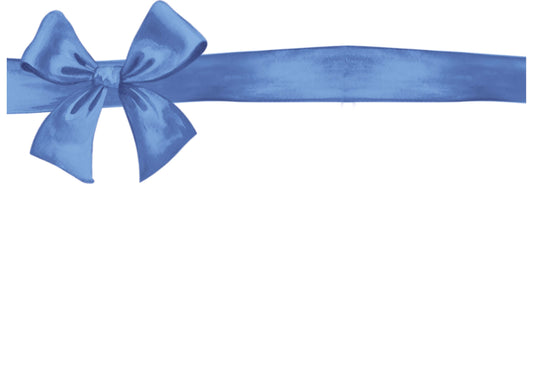 Blue Gift Bow - Placemat