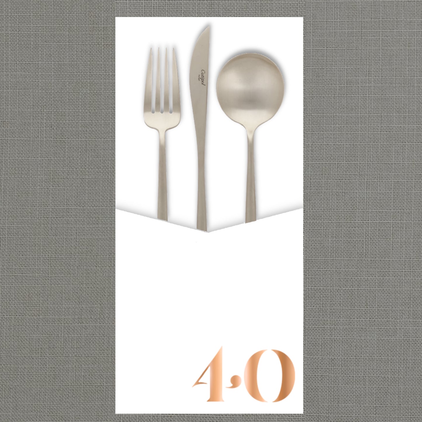 Foil Celebrate! 40 - Cutlery Pouch