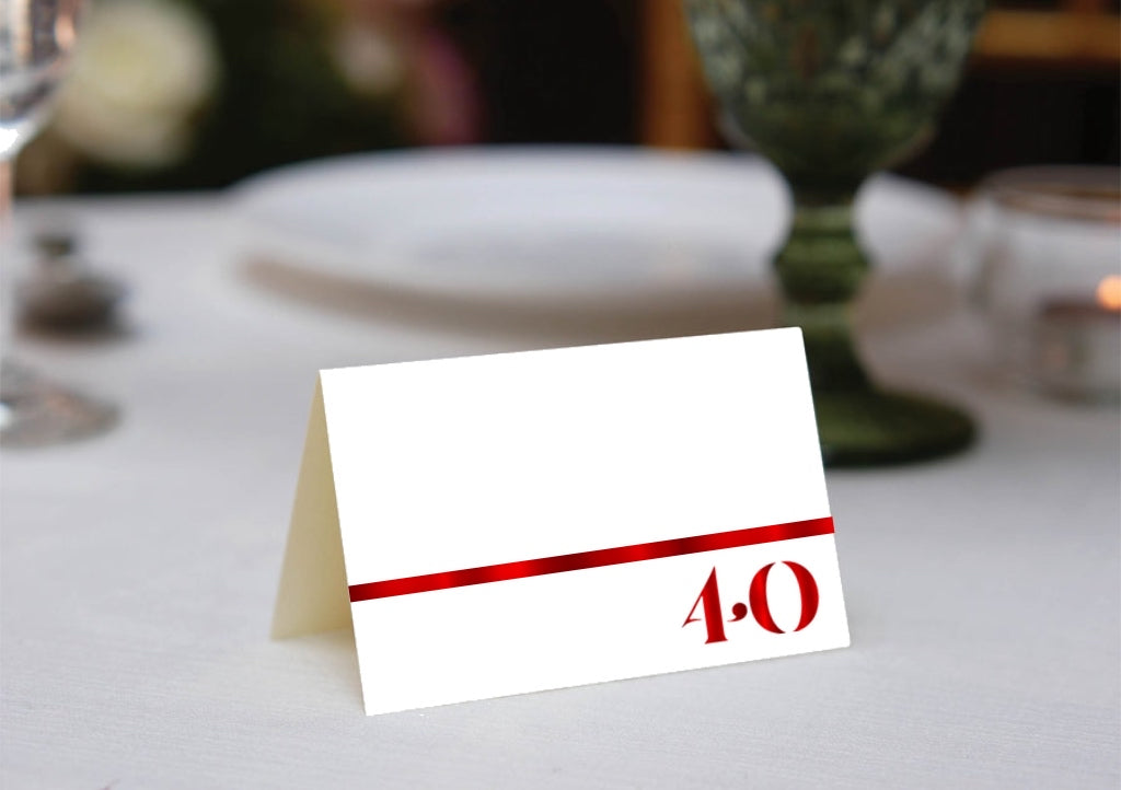 Foil Celebrate! 40 - Place Cards