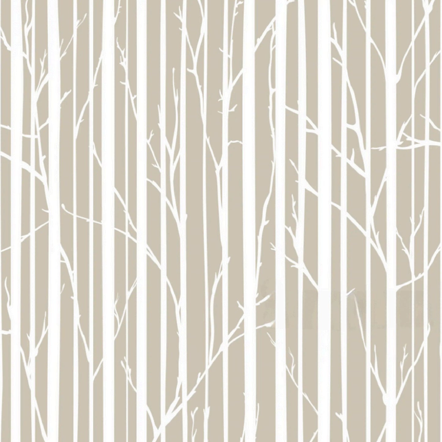 Taupe Branch Effect Cocktail Napkin