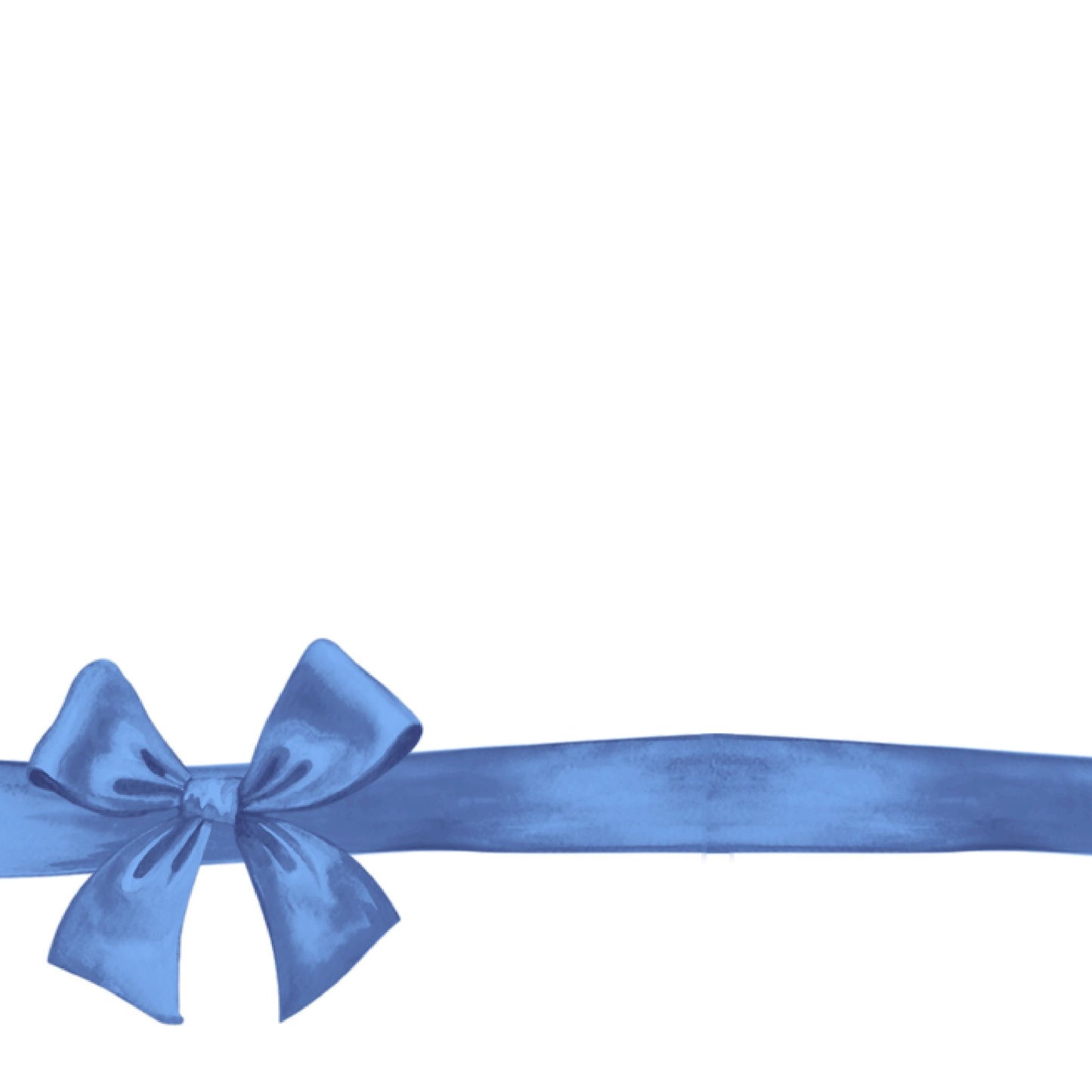 Blue Gift Bow Cocktail Napkin