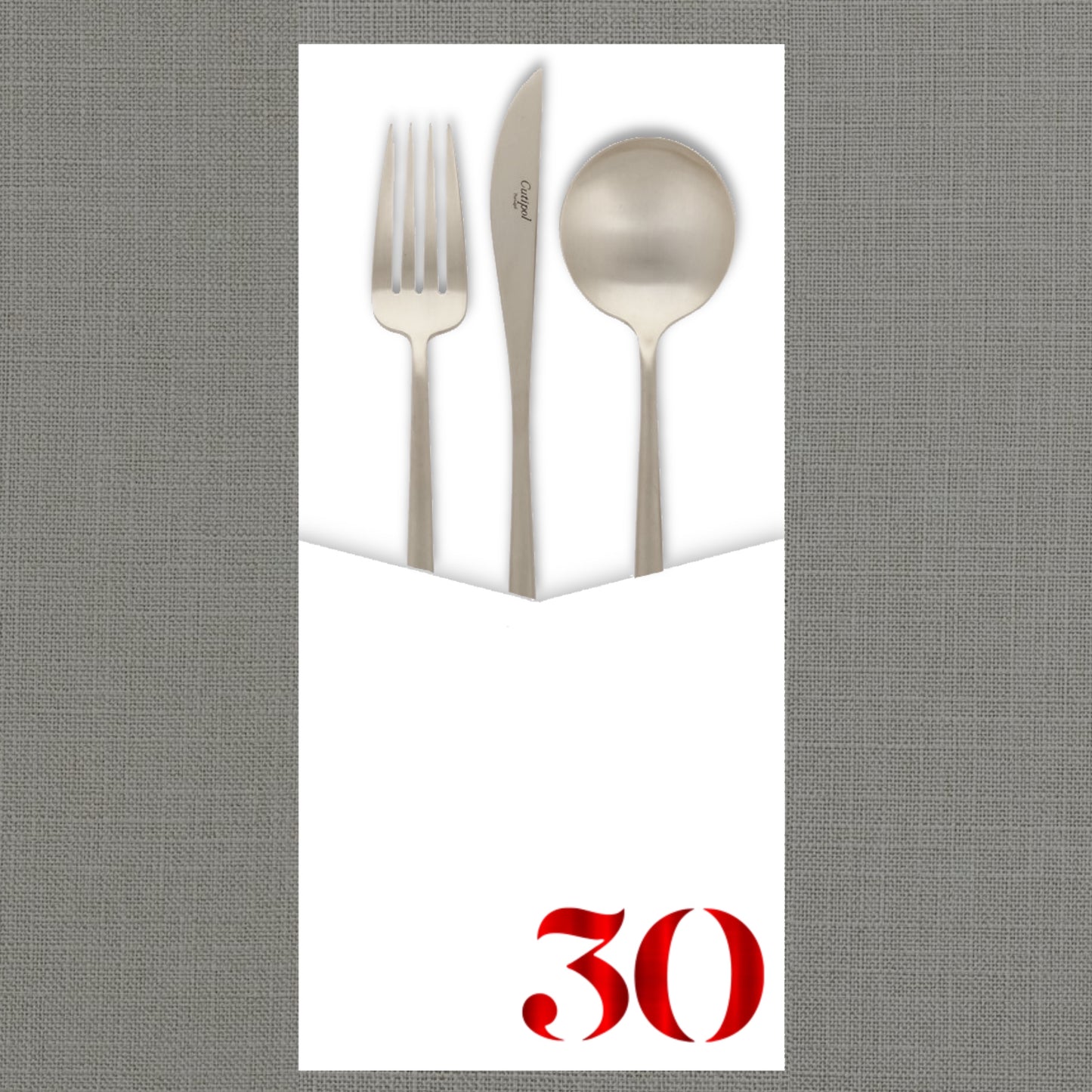Foil Celebrate! 30 - Cutlery Pouch
