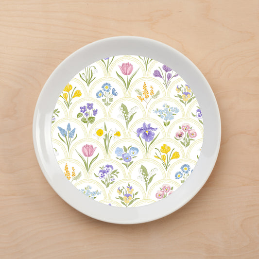 Floral Study Plate Accent