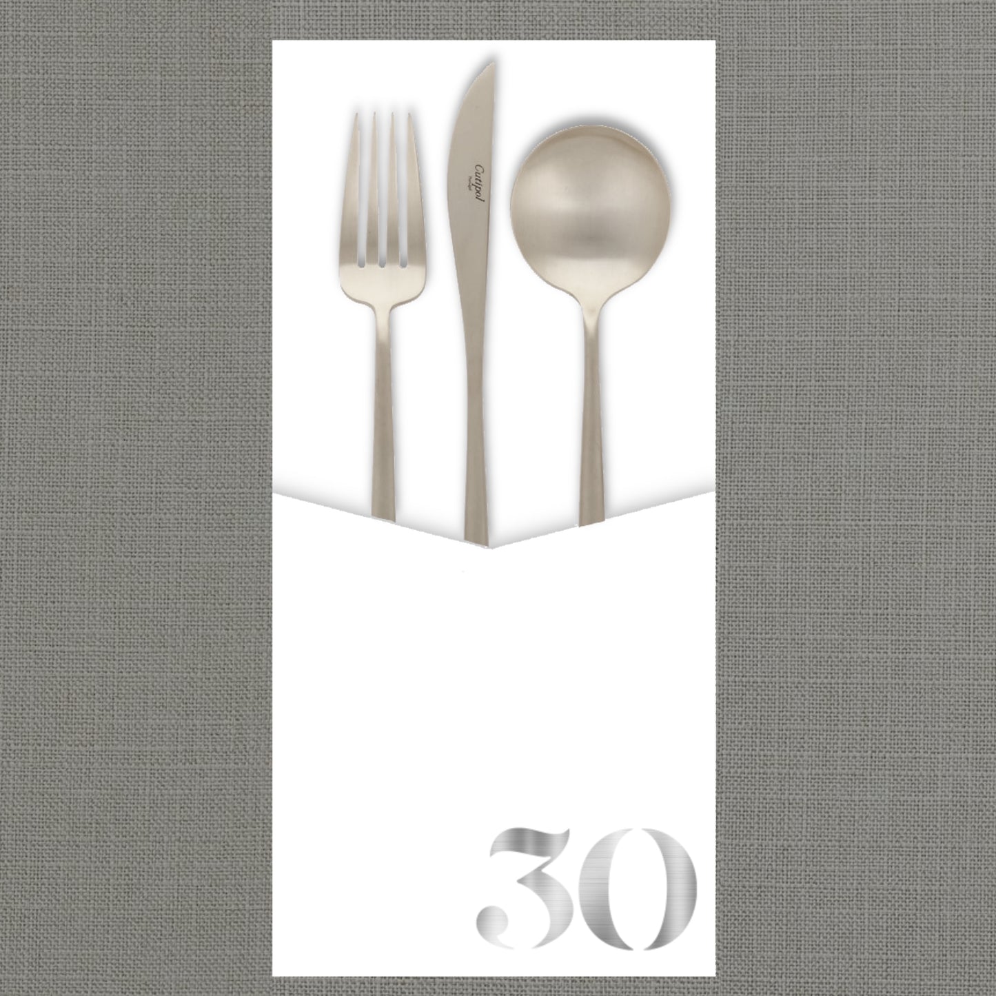 Foil Celebrate! 30 - Cutlery Pouch