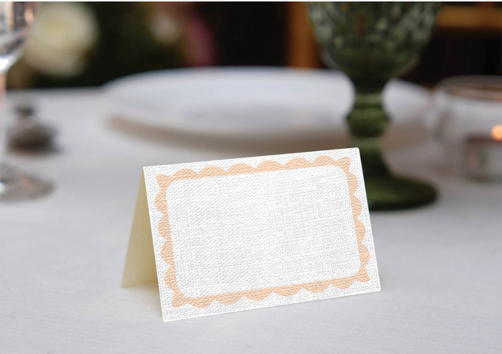 Caroline (Peach) Place Cards