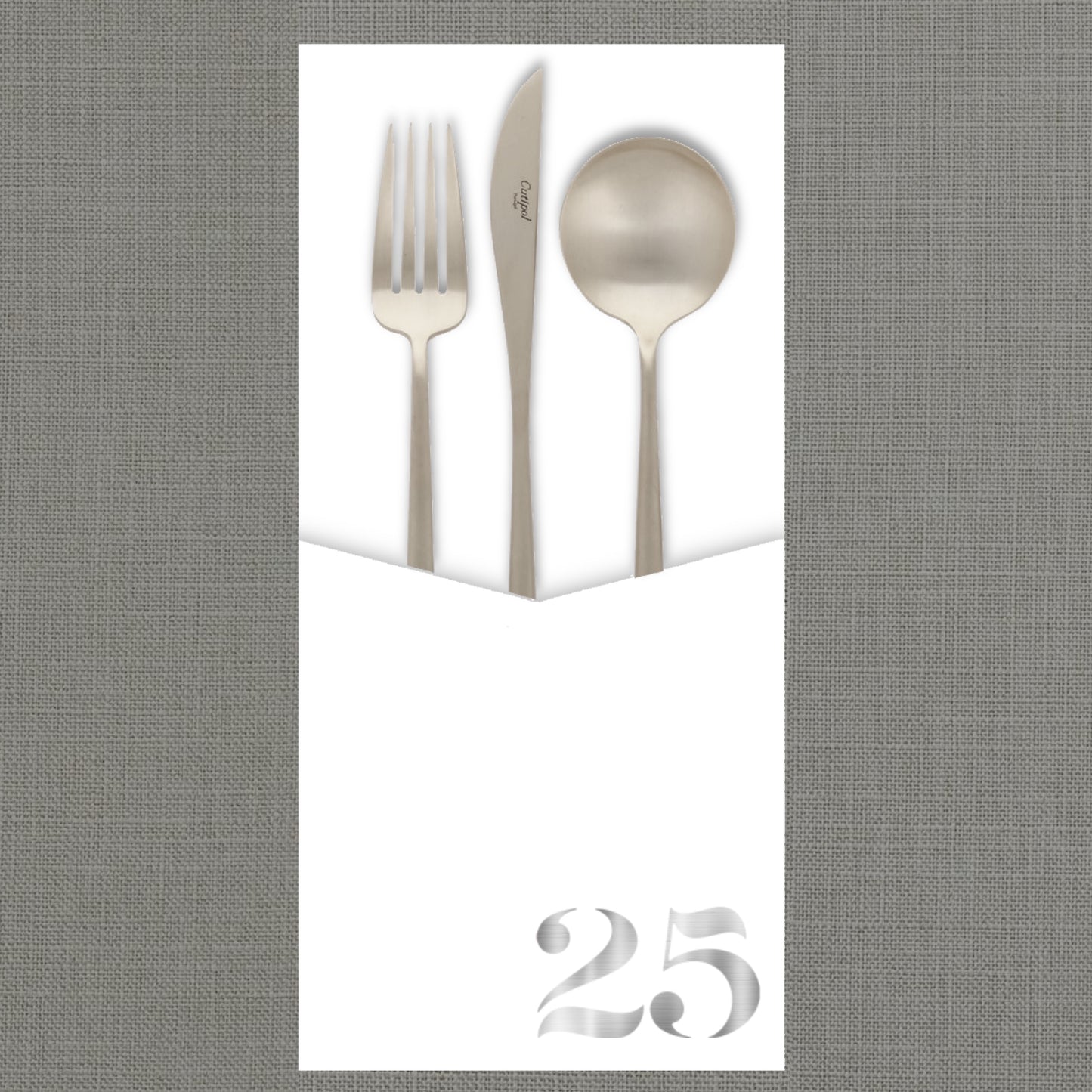 Foil Celebrate! 25 - Cutlery Pouch
