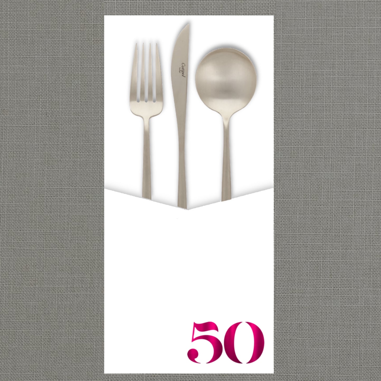 Foil Celebrate! 50 - Cutlery Pouch