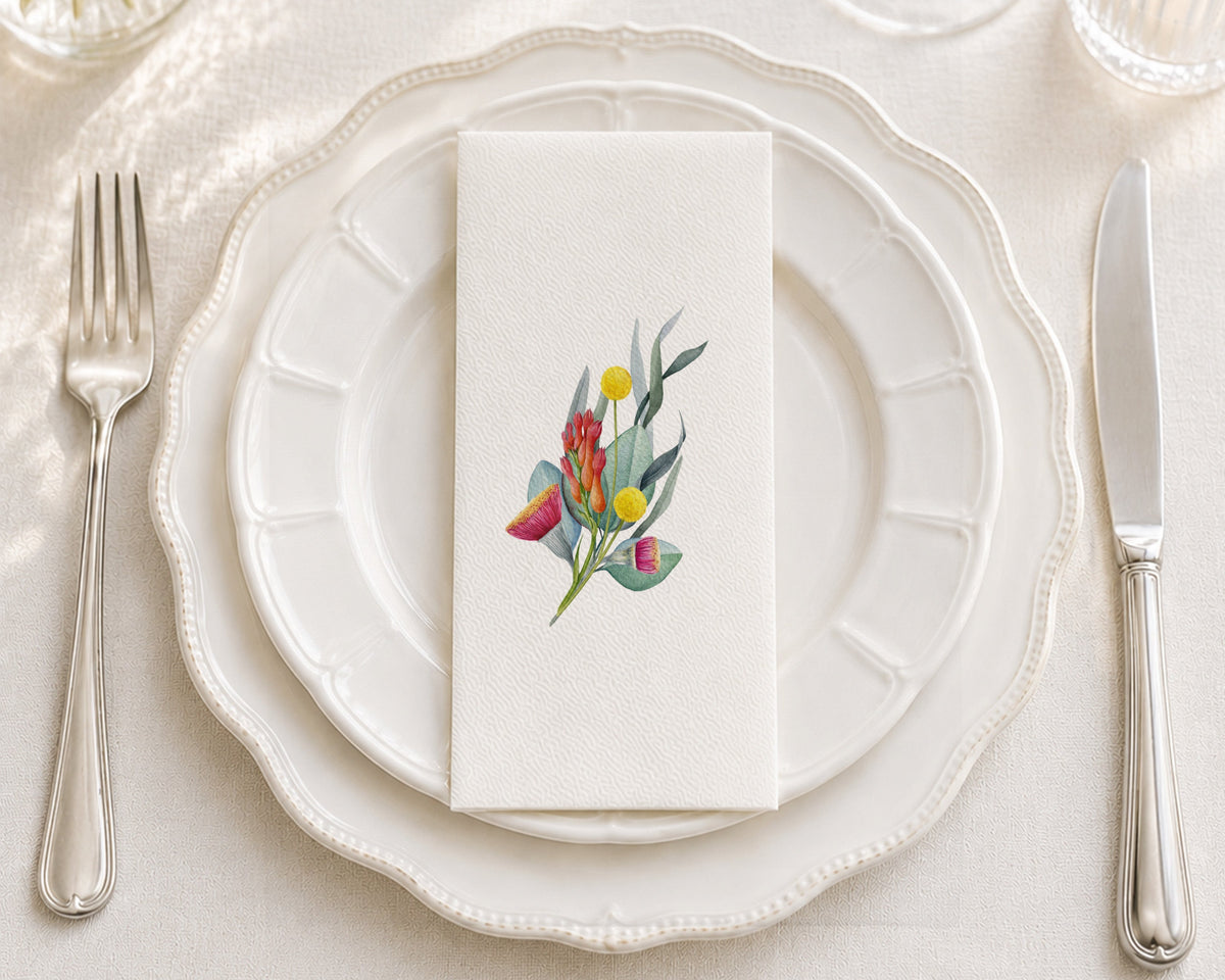 Australian Flora  - Printed Guest Towel
