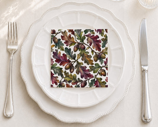 Autumn Oak Cocktail Napkin