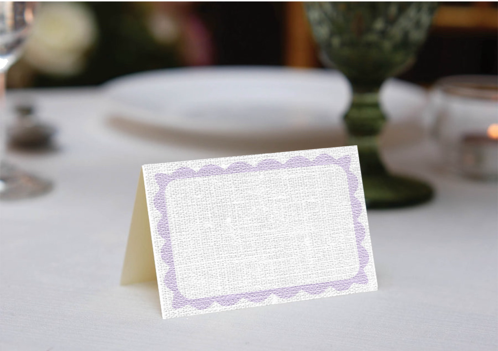 Caroline (Lavender) Place Cards