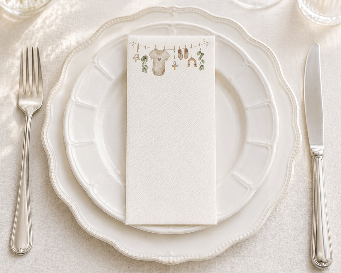 Baby Clothesline - Printed Guest Towel