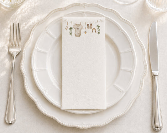 Baby Clothesline - Printed Guest Towel