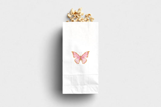 Gold Edged Butterfly Pink