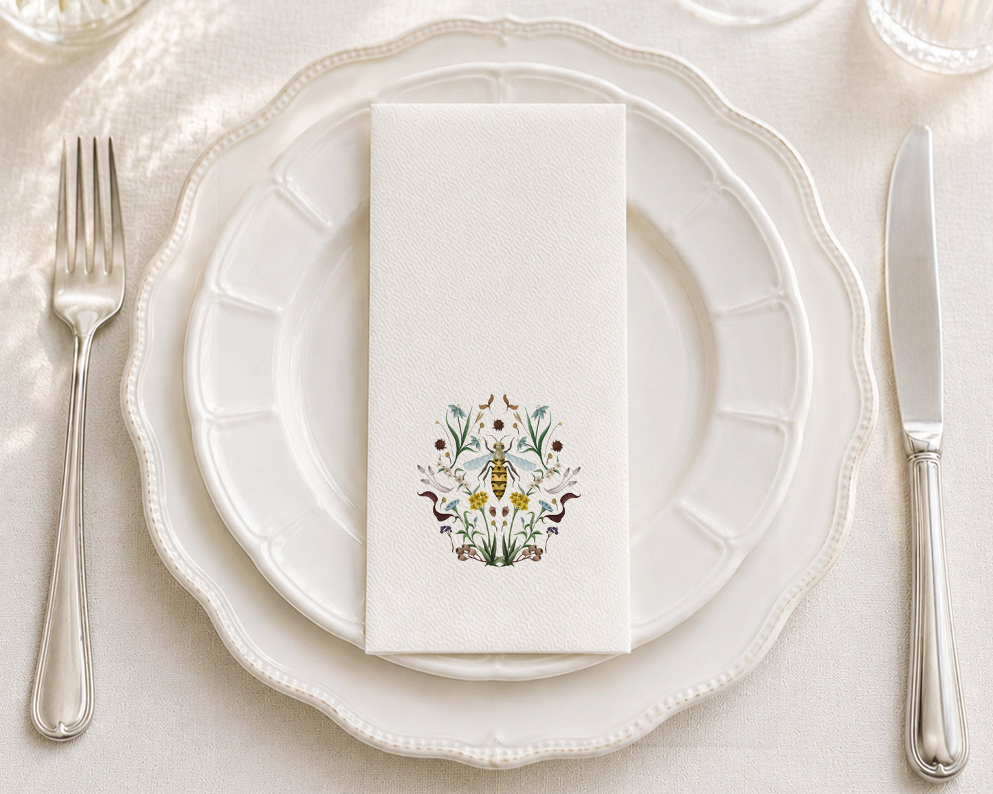 Bee Garden - Printed Guest Towel