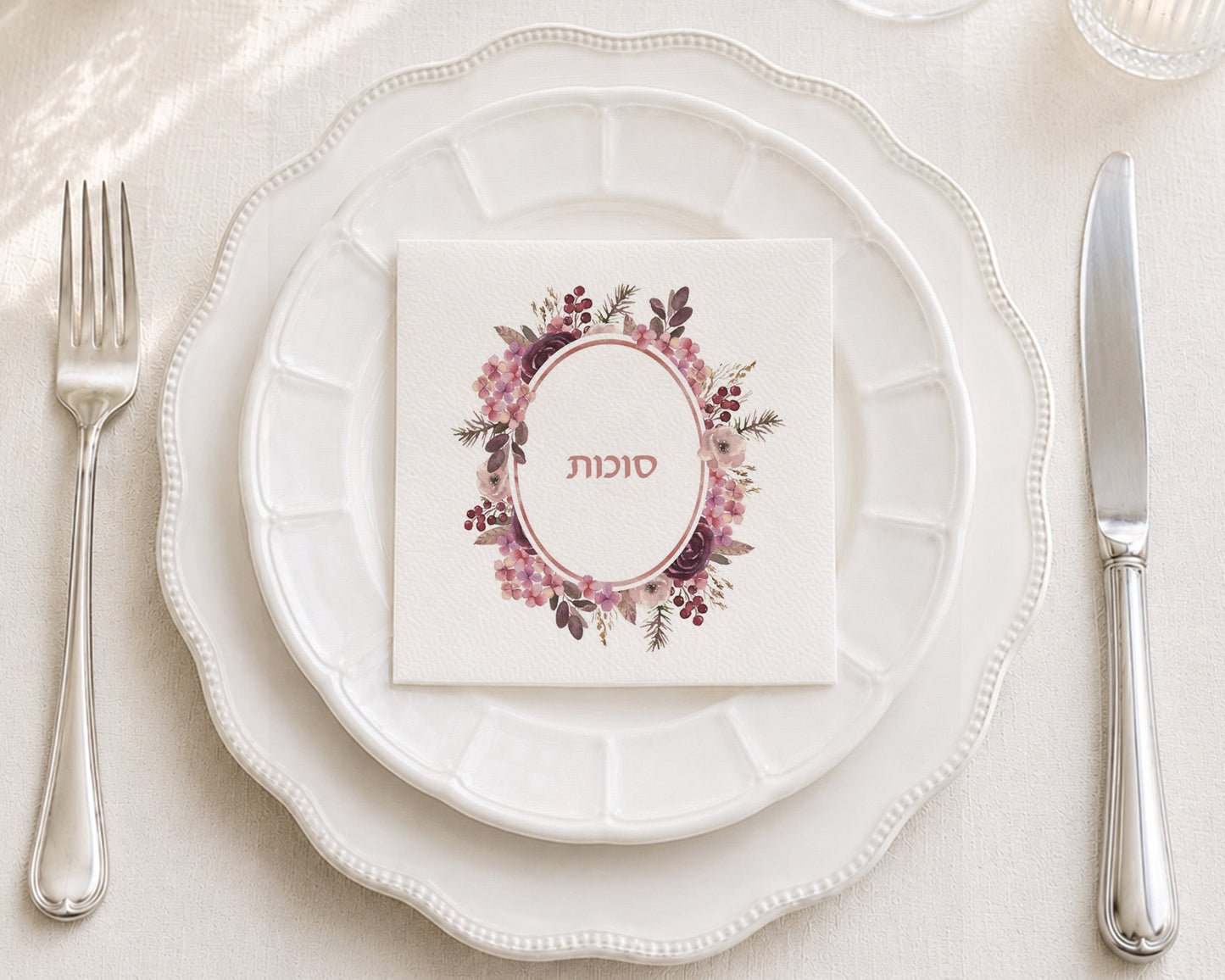 Berry Blush Cocktail Napkin