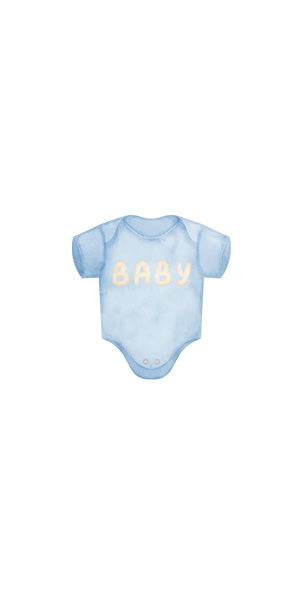 Blue Stretchie  - Printed Guest Towel