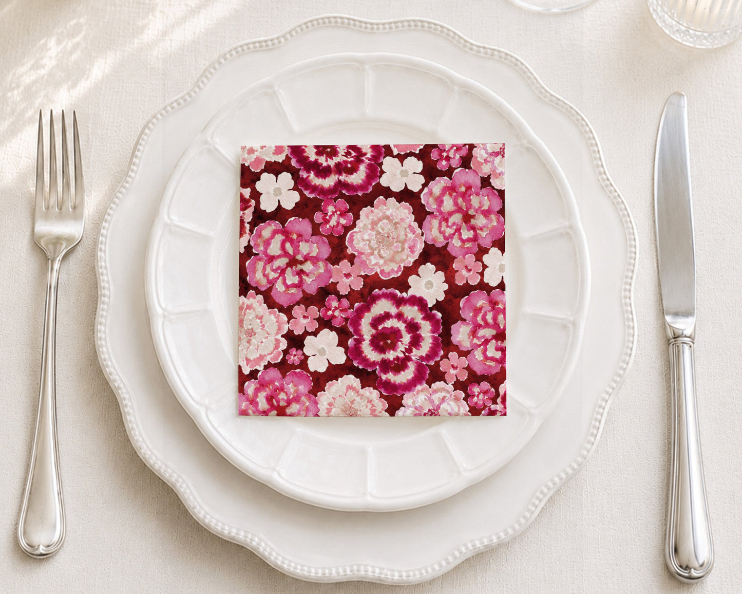 Blush Botanica Cocktail Napkin