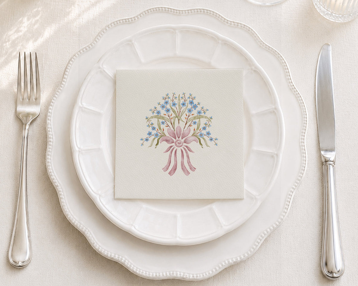 Bouquet Cocktail Napkin