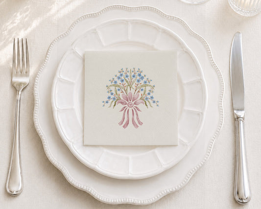 Bouquet Cocktail Napkin