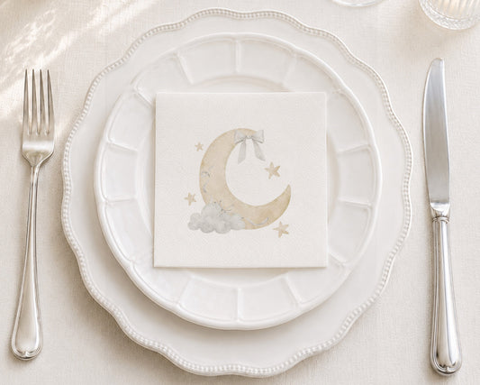 Bow Moon Cocktail Napkin