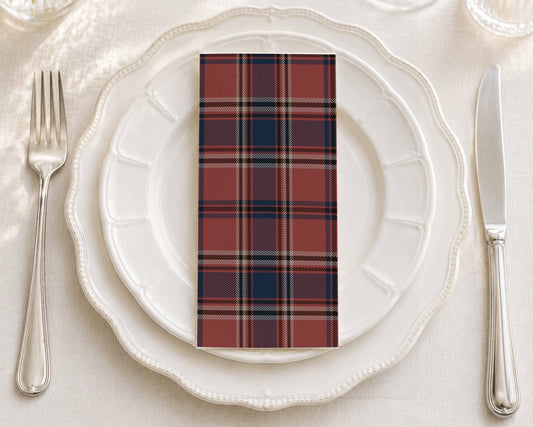 Brick Plaid - Printed Guest Towel