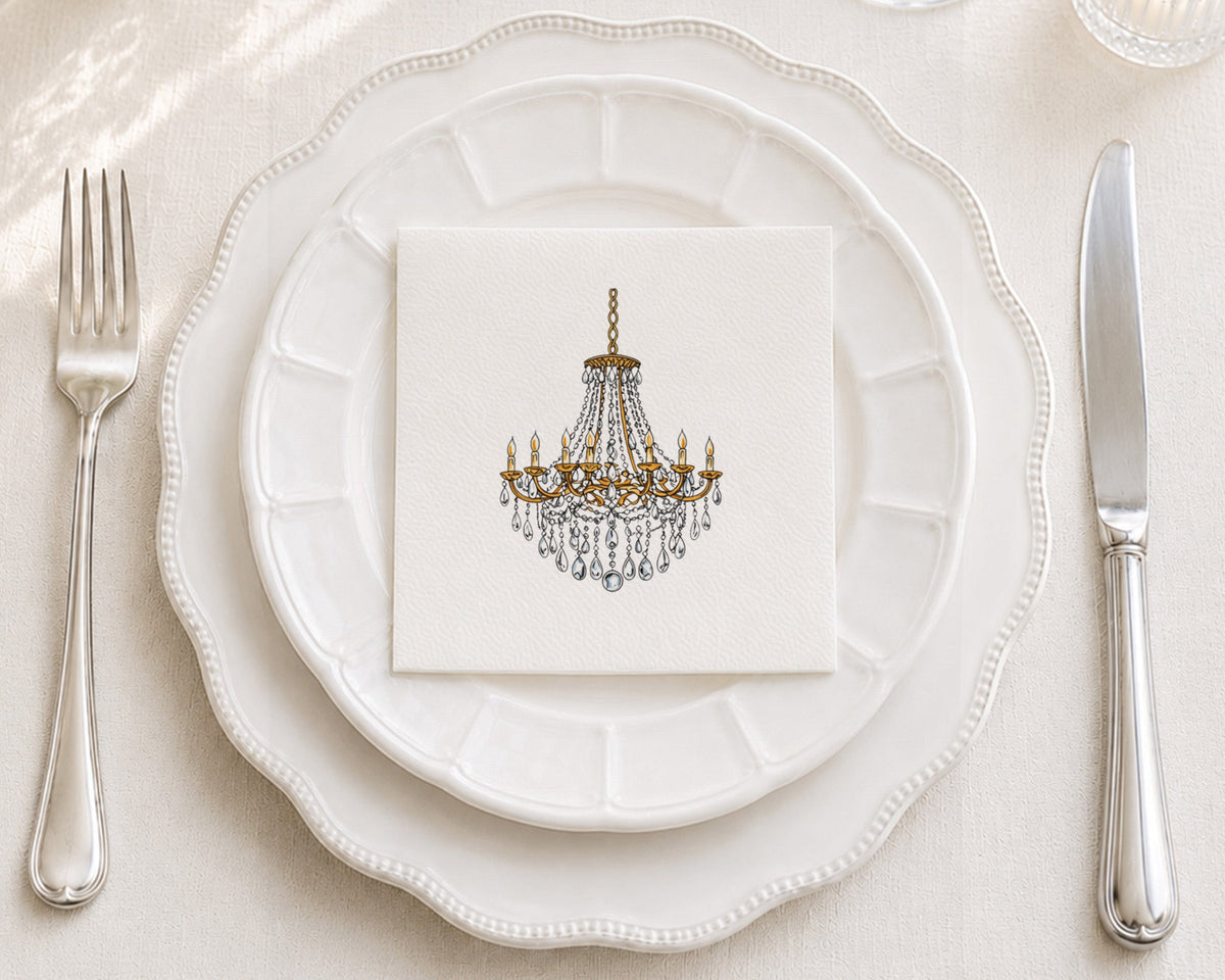Chandelier Cocktail Napkin