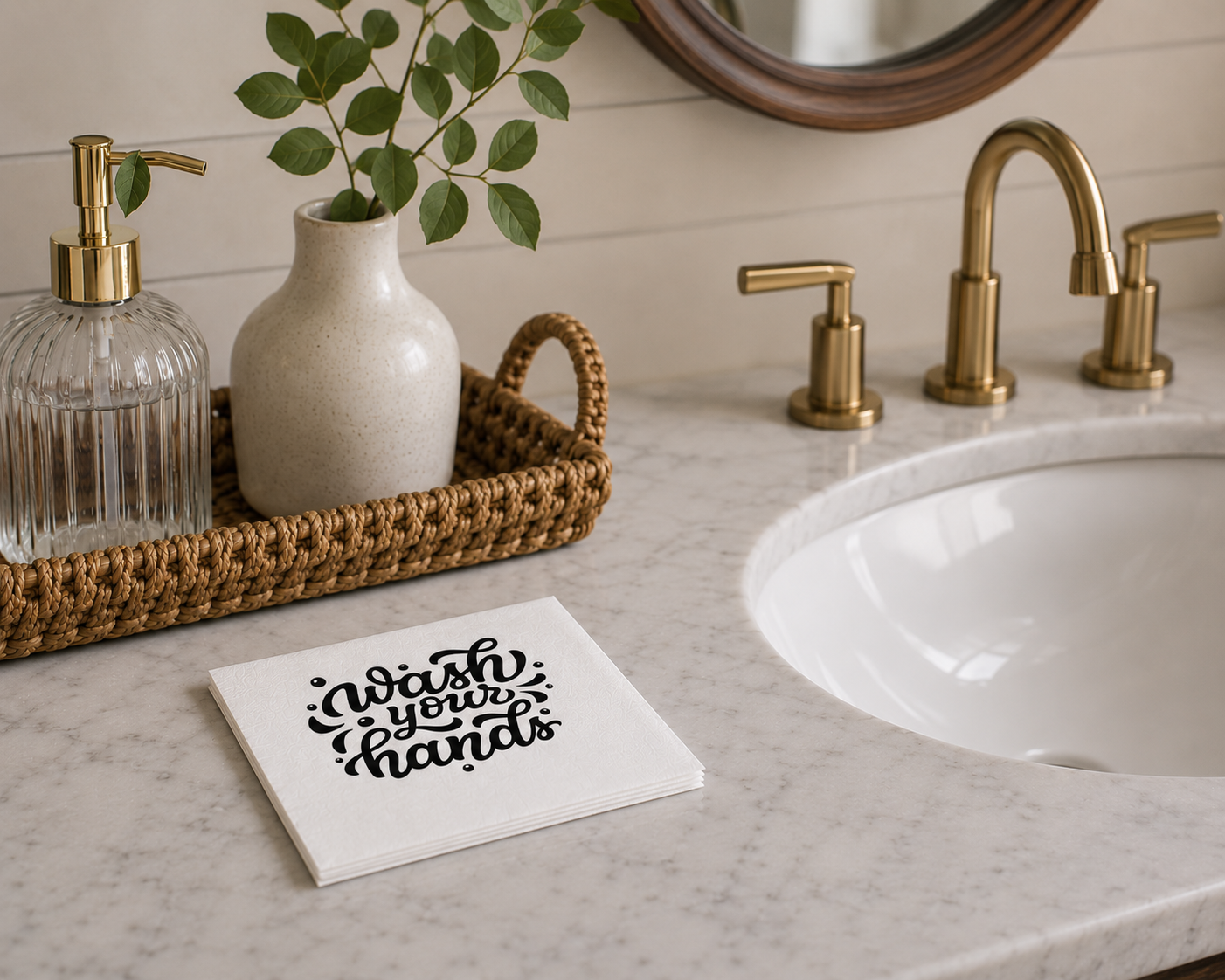 Wash Your Hands Cocktail Napkin