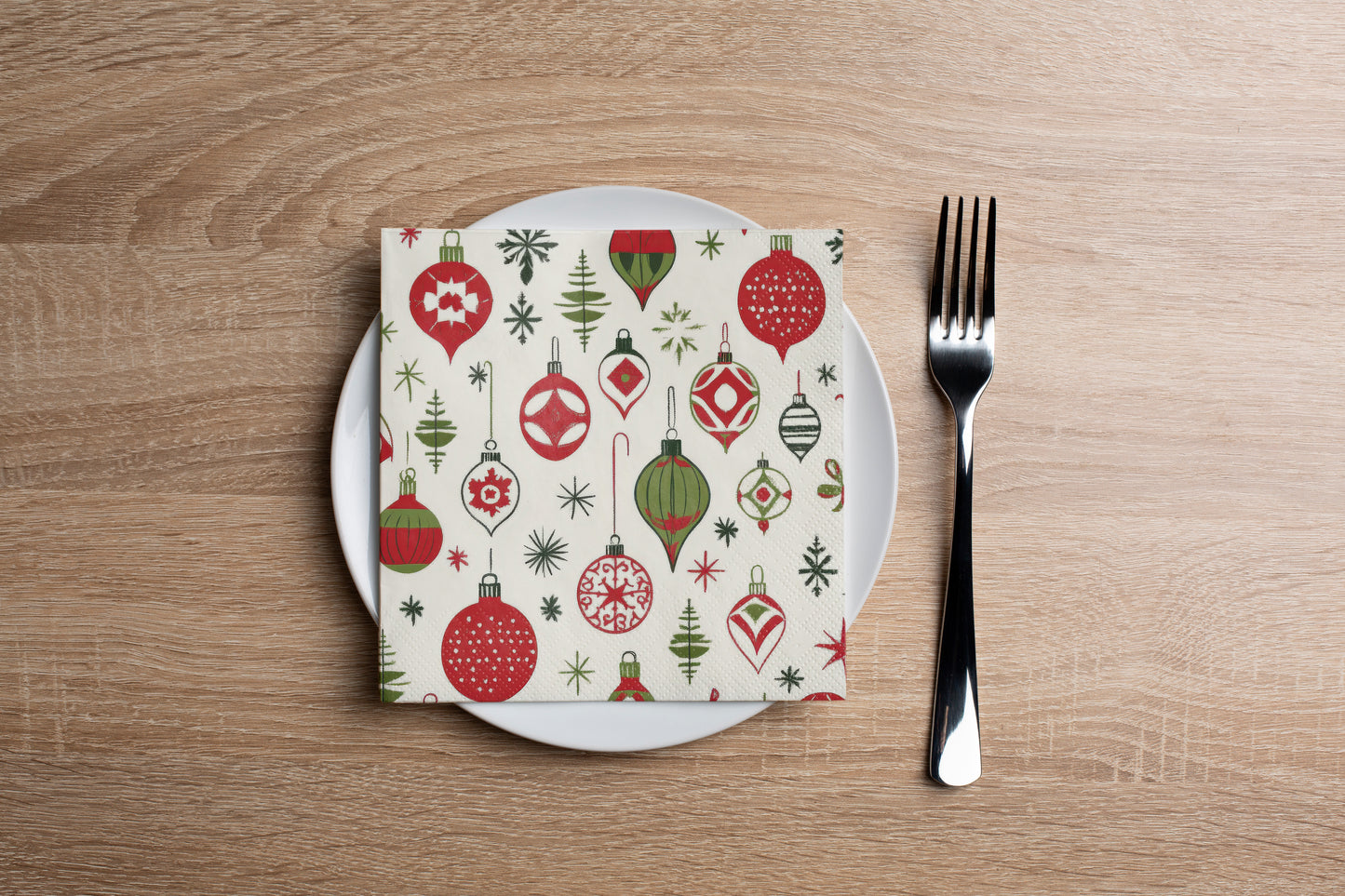 Christmas Ornaments Cocktail Napkin