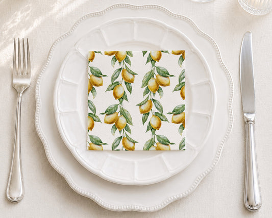 Citrus Branch Cocktail Napkin