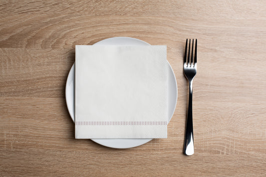 Simple Stripe Dusty Lilac Cocktail Napkin