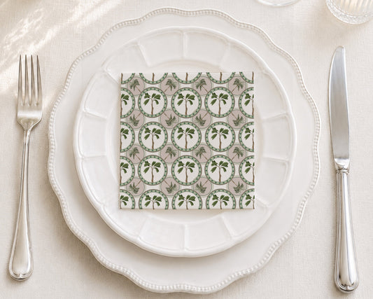 Desert Palm Cocktail Napkin