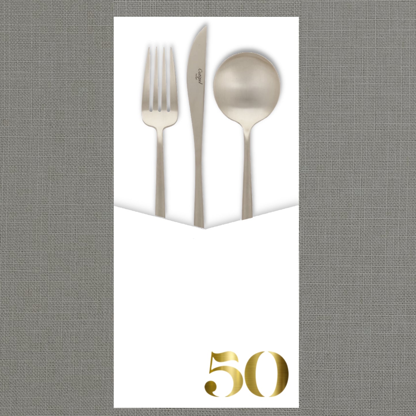Foil Celebrate! 50 - Cutlery Pouch