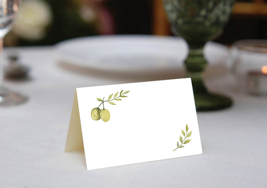 Olive Branch Place Cards