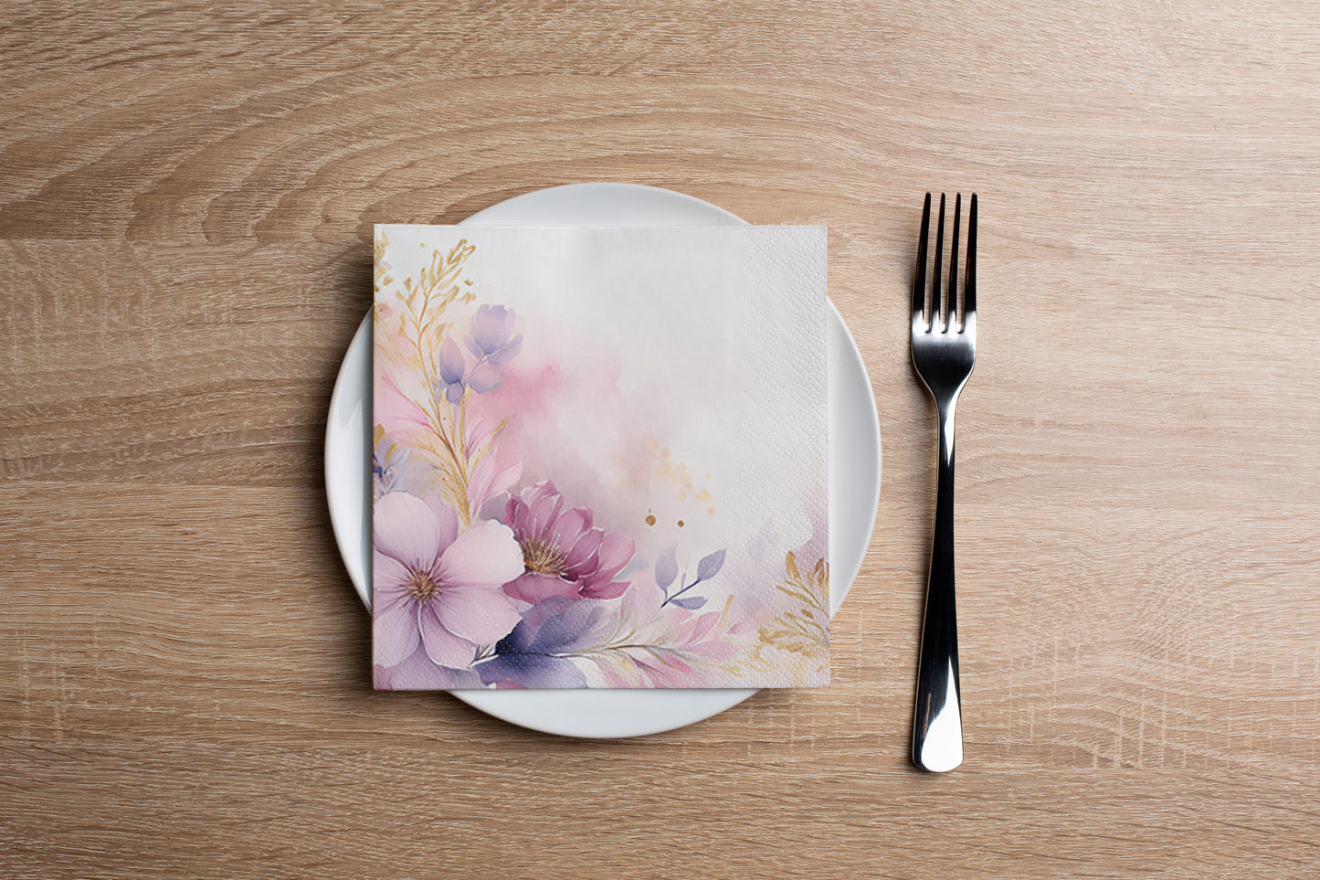 Elegant Spring Blossoms Cocktail Napkin